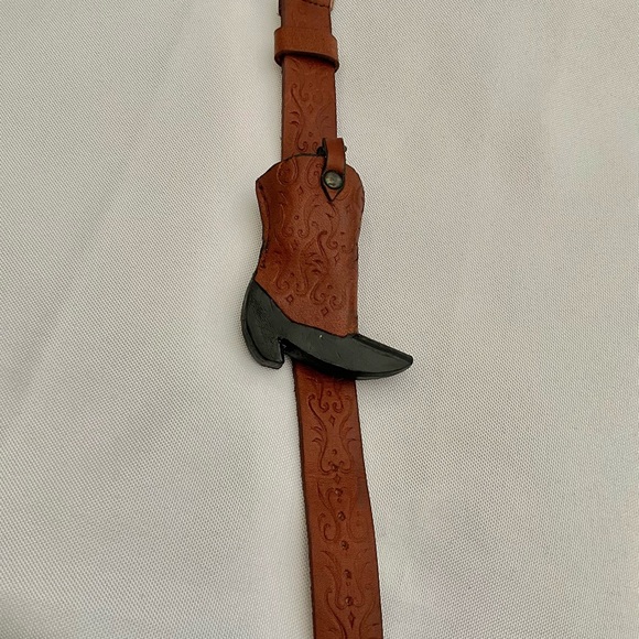 Ladies Watch - Embossed Brown Leather Boot w/ Hidden Watch Vintage - Never Used